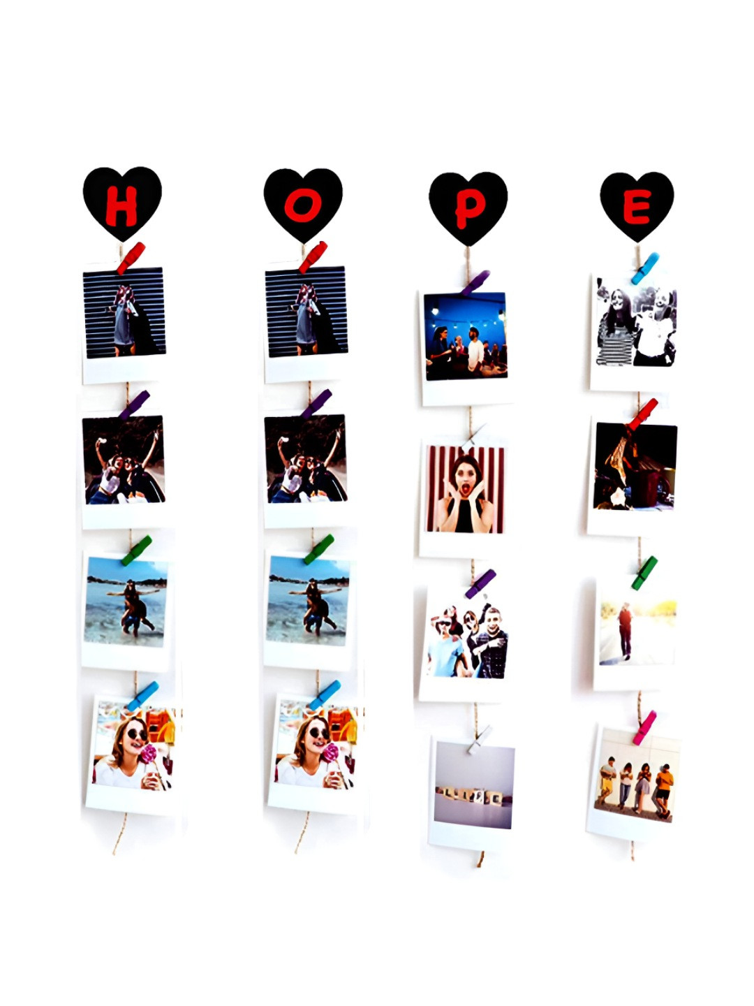 VAH Kya Bat Hai !! Brown Wooden Wall Photo Frames With Clips