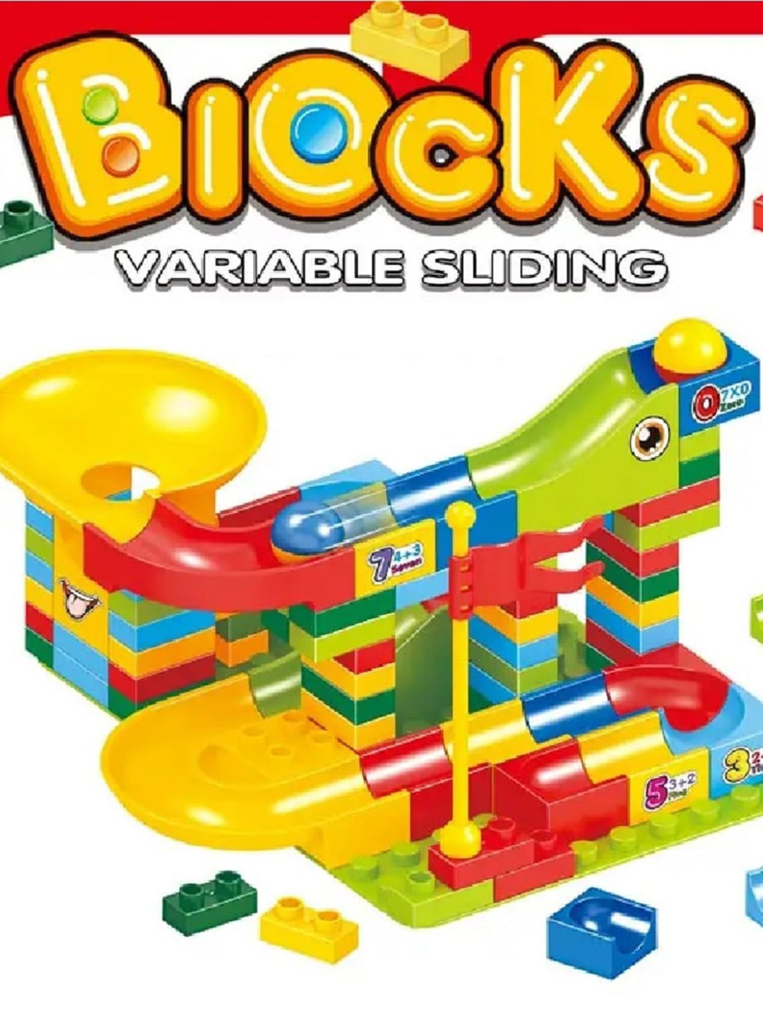 OPINA Marble Run Race Track Building Blocks and Brick Educational Toy