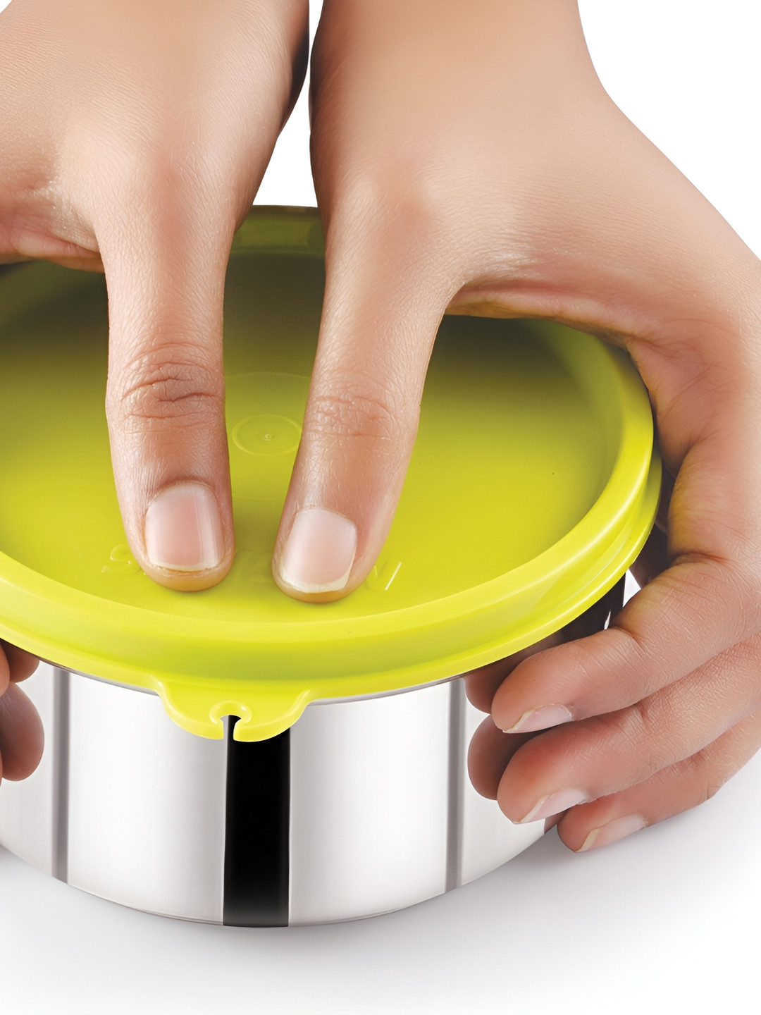 Magnus Green Stainless Steel Dishwasher Safe 10 Piece Flip Top Graduated Container