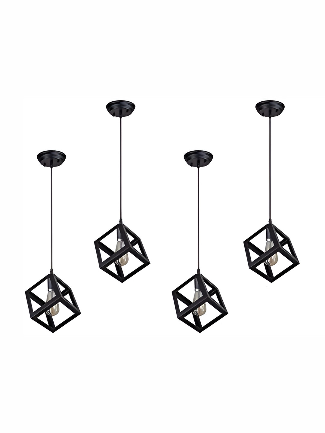 Areezo Black 4 Pcs Rectangle Ceiling Lamp