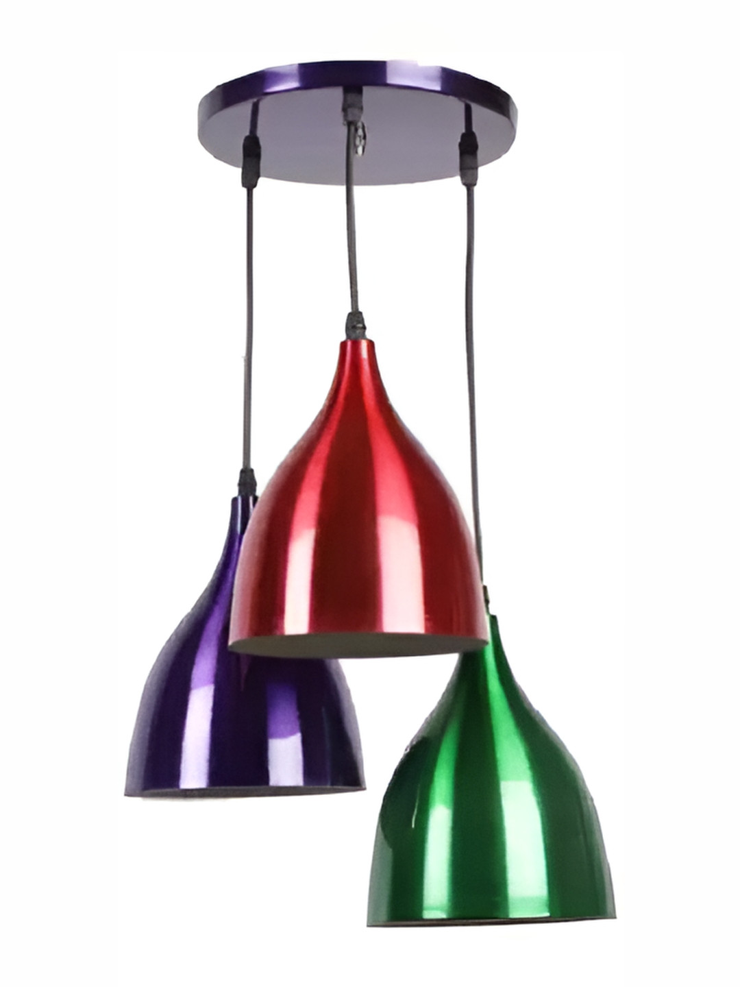 Areezo Red Blue Bell Metal Ceiling Lamp