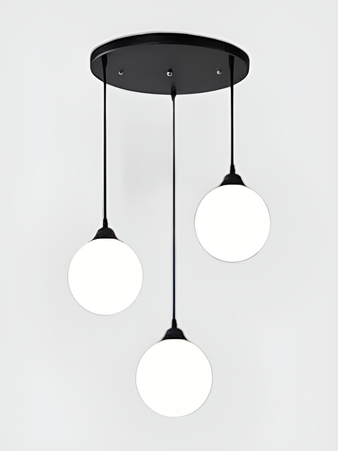 Areezo Black Spherical Metal Ceiling Lamp