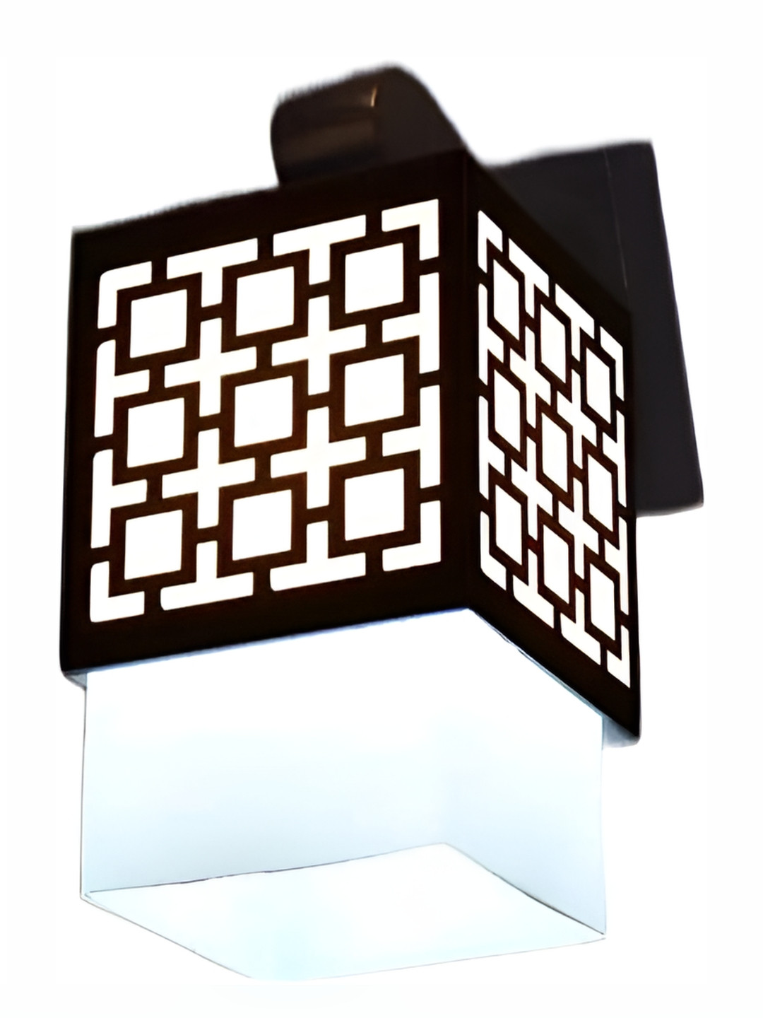 Areezo Brown Rectangle Shaped Wall Lamp