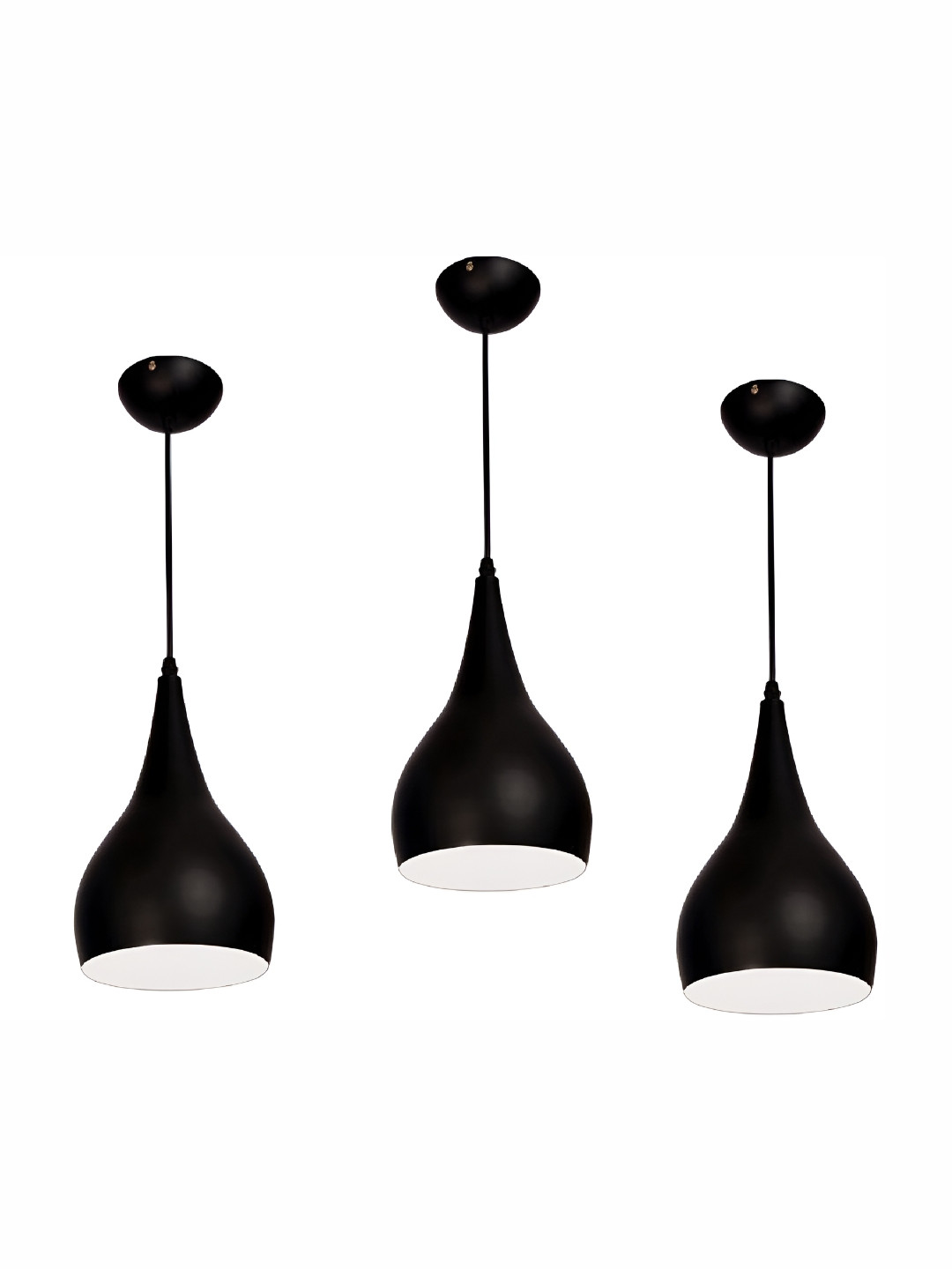 Areezo Black 3 Pieces Bell Shaped Ceiling Lamp