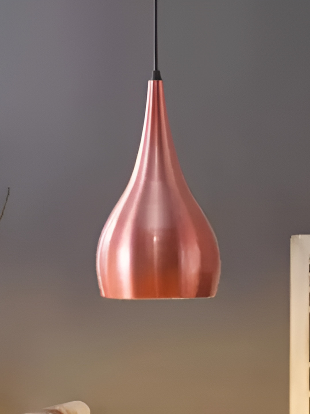 Areezo Copper Toned Metal Ceiling Lamp