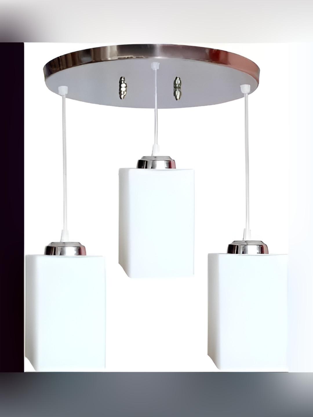 Areezo White Glass Ceiling Lamp
