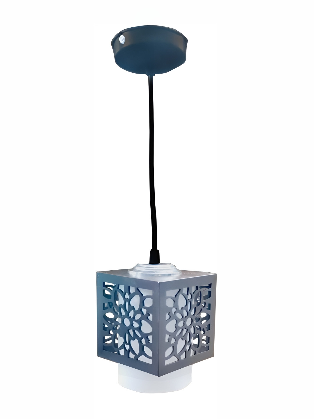 Areezo Grey Contemporary Wooden Ceiling Lamp