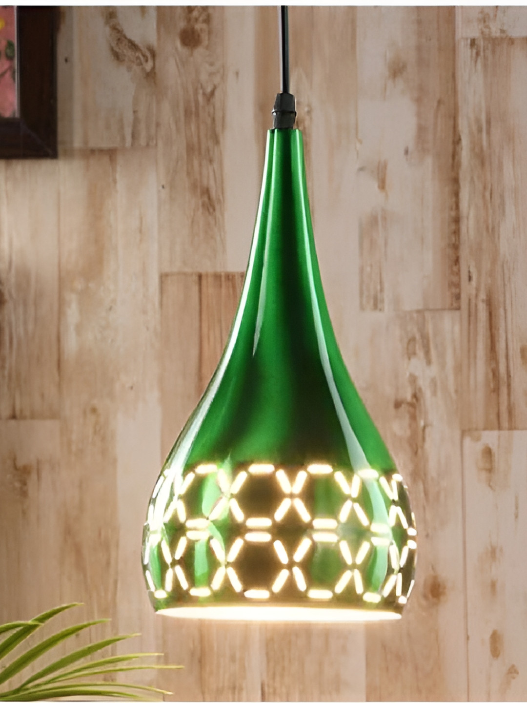 Areezo Green Aluminium  Contemporary  Ceiling Lamp