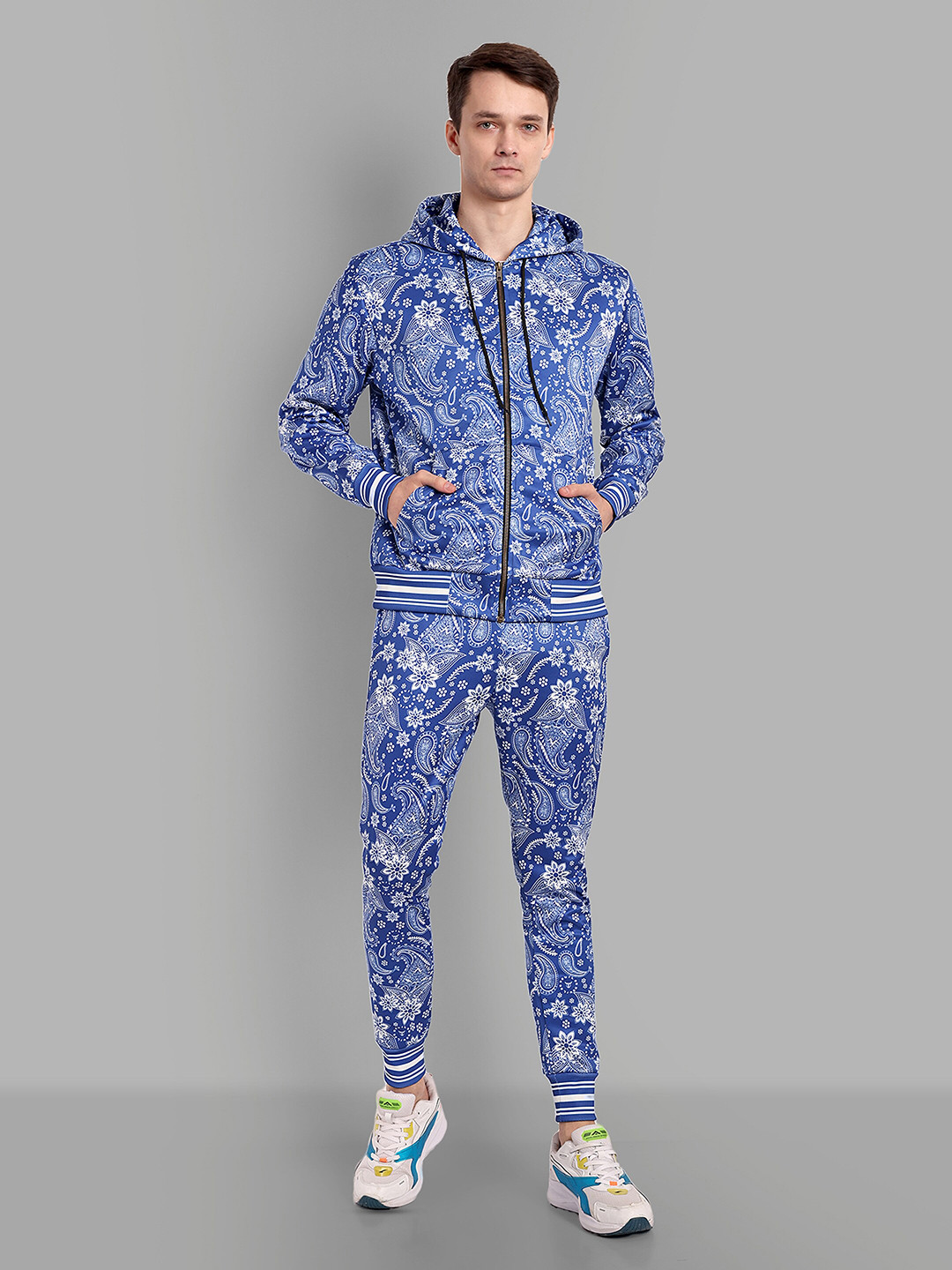 GO DEVIL Printed Jacket With Joggers Co-Ords