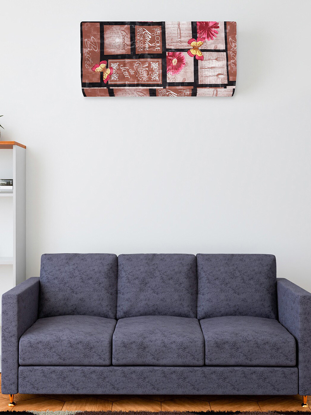 Kuber Industries Brown Printed Indoor & Outdoor 1.5 Ton Ac Cover Appliance covers