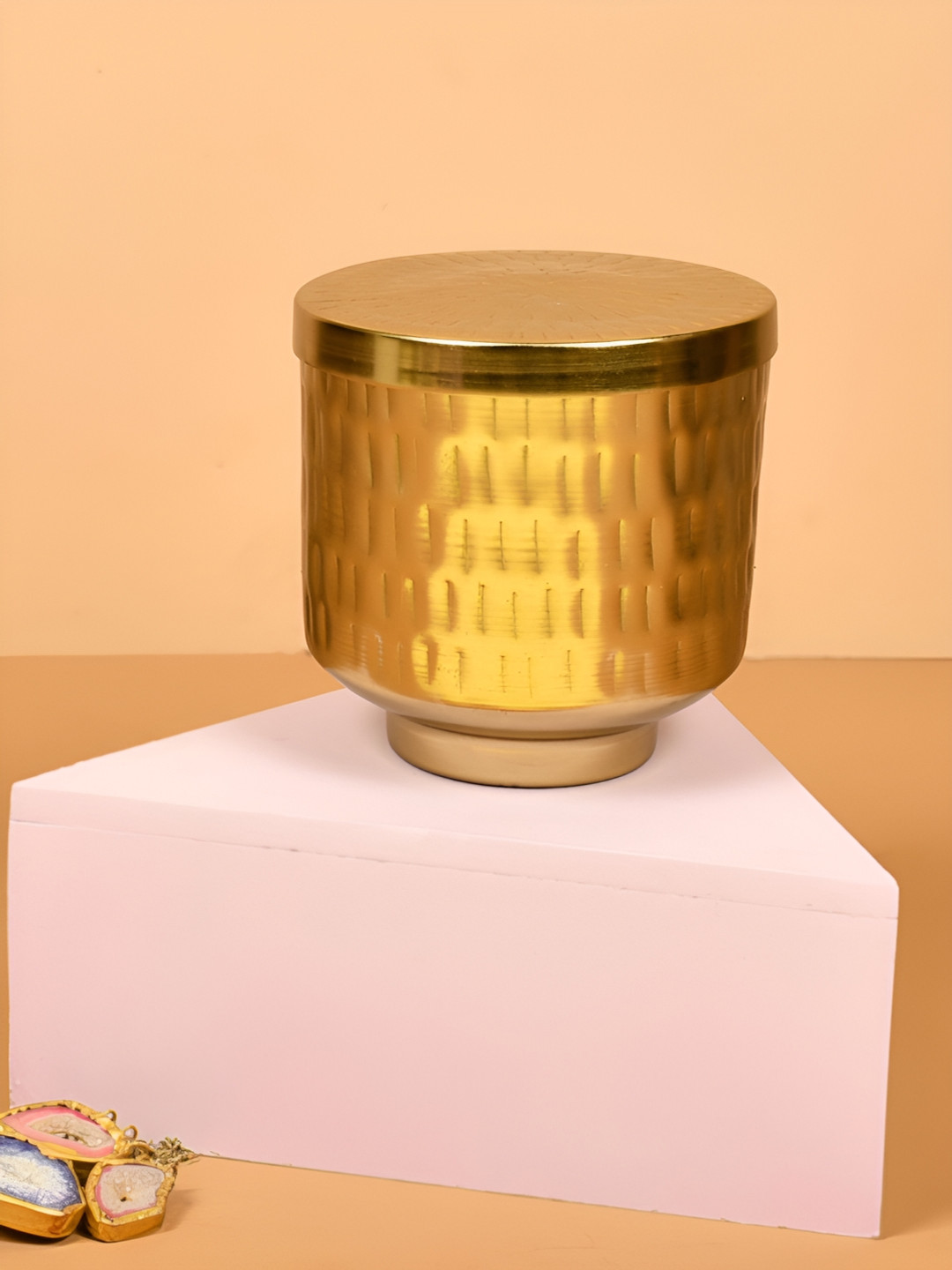 Manor House Chitai Box Gold Brass Metallic Living Room Small Showpiece -