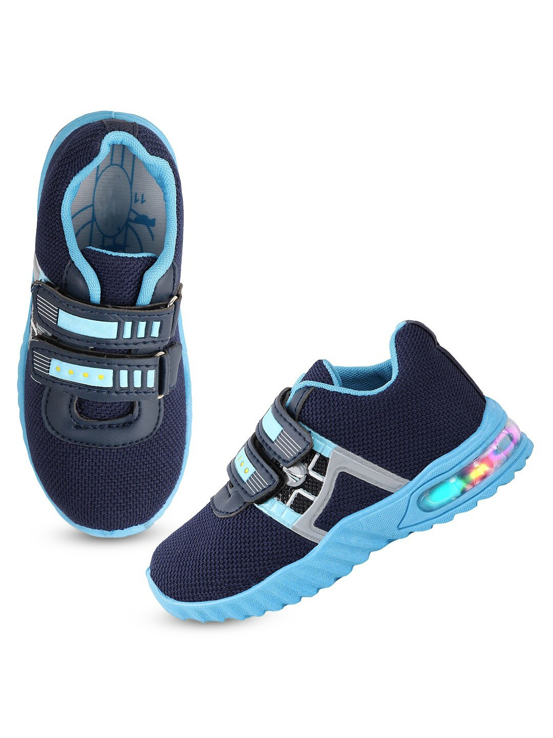 BAESD Boys HUNTER LED Anti-Skid Sole Waterproof Velcro Walking Shoes