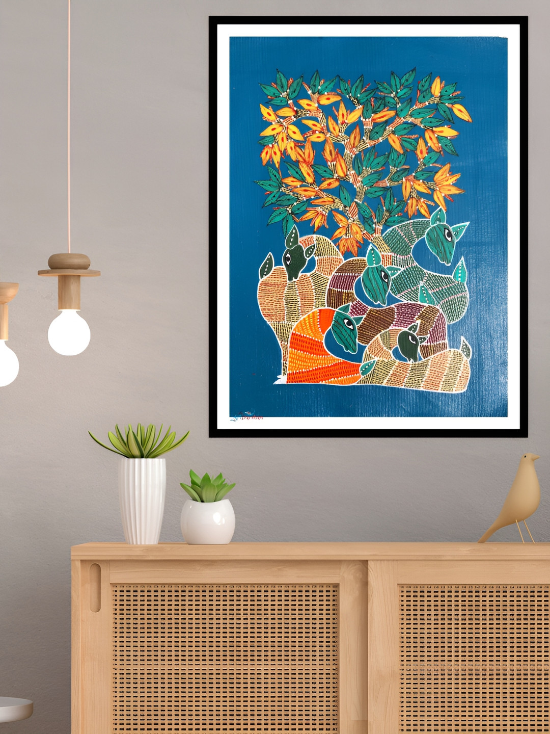 ARTDARSHAN Paper Wall Rectangle Paintings Wall Art - 15 x 19 In