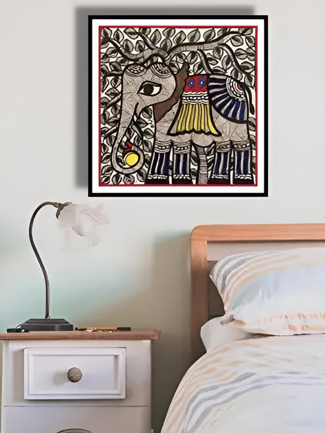 ARTDARSHAN Black & Green Birds and Animals Square Shaped Paintings Wall Art