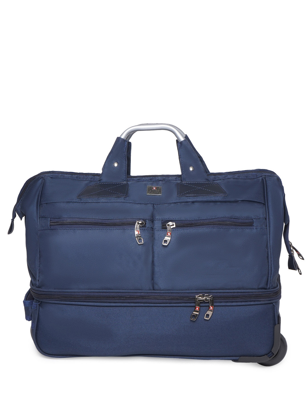 SWISS MILITARY Double Decker Duffle Trolley cum Overnighter Trolley Bag-53L