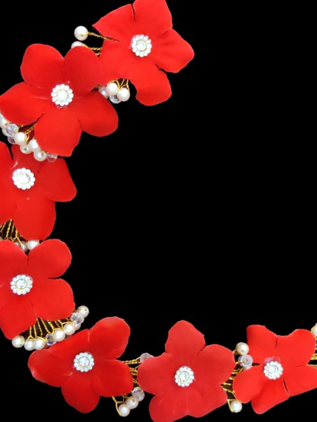 Krelin Floral Beaded Venis Hair Accessory