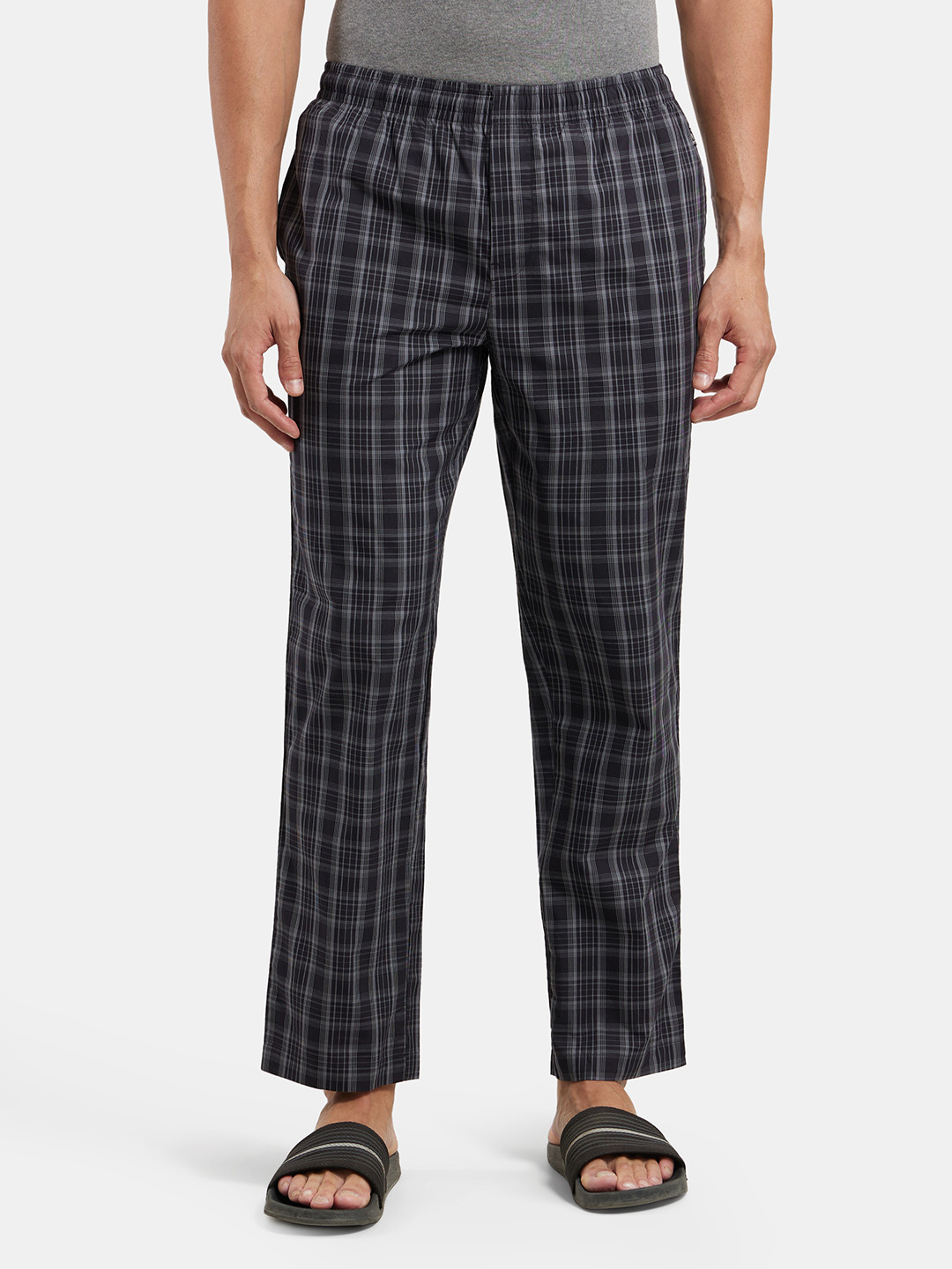 Jockey Combed Cotton Woven Fabric Pyjama with Side Pockets-9009