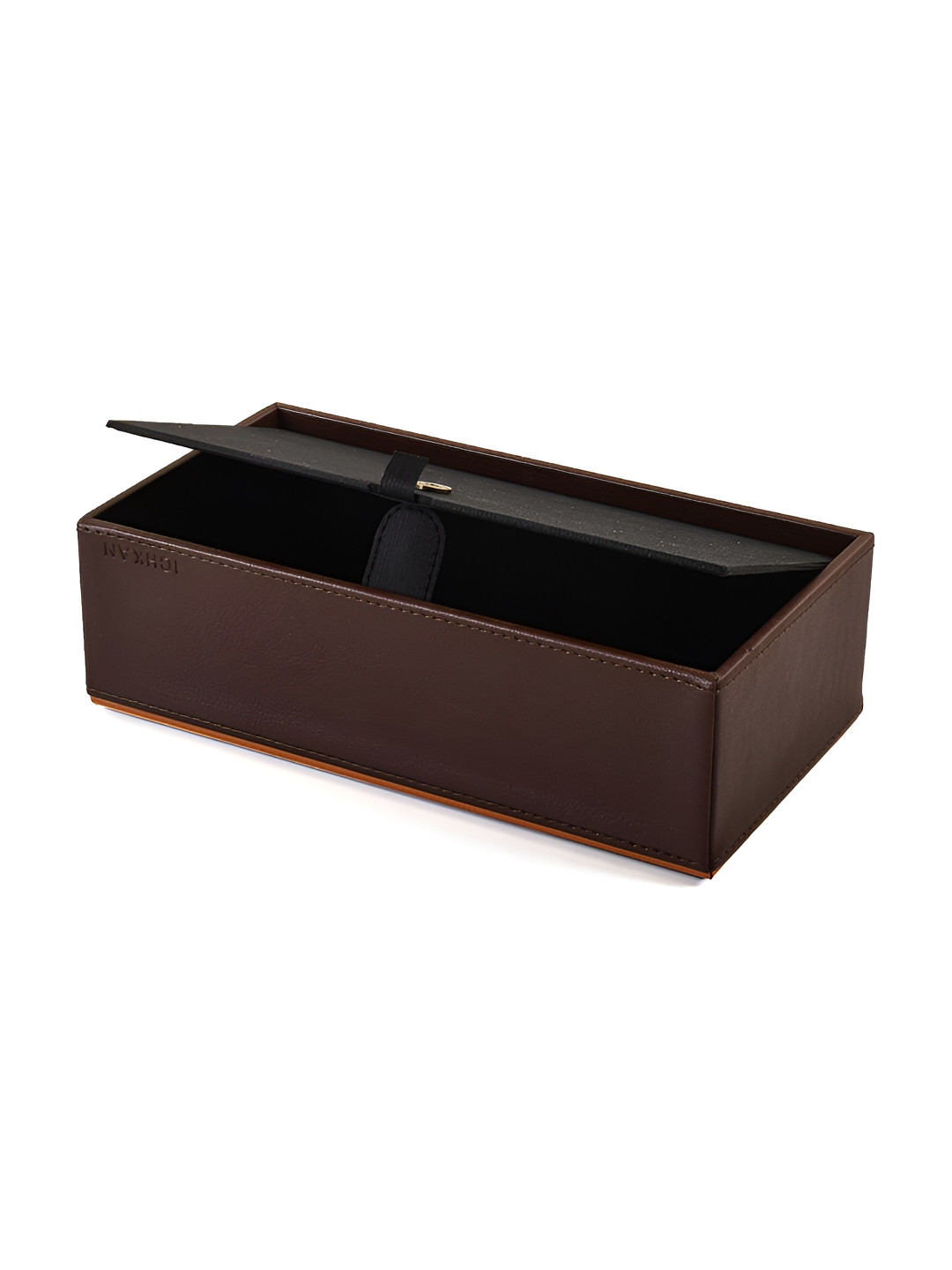 ICHKAN Brown & Black Textured Rectangle Tissue Box Holder