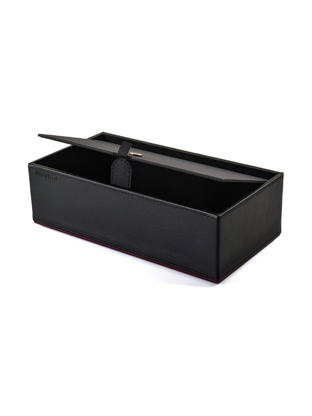 ICHKAN Black & Brown Textured Rectangle Tissue Holder