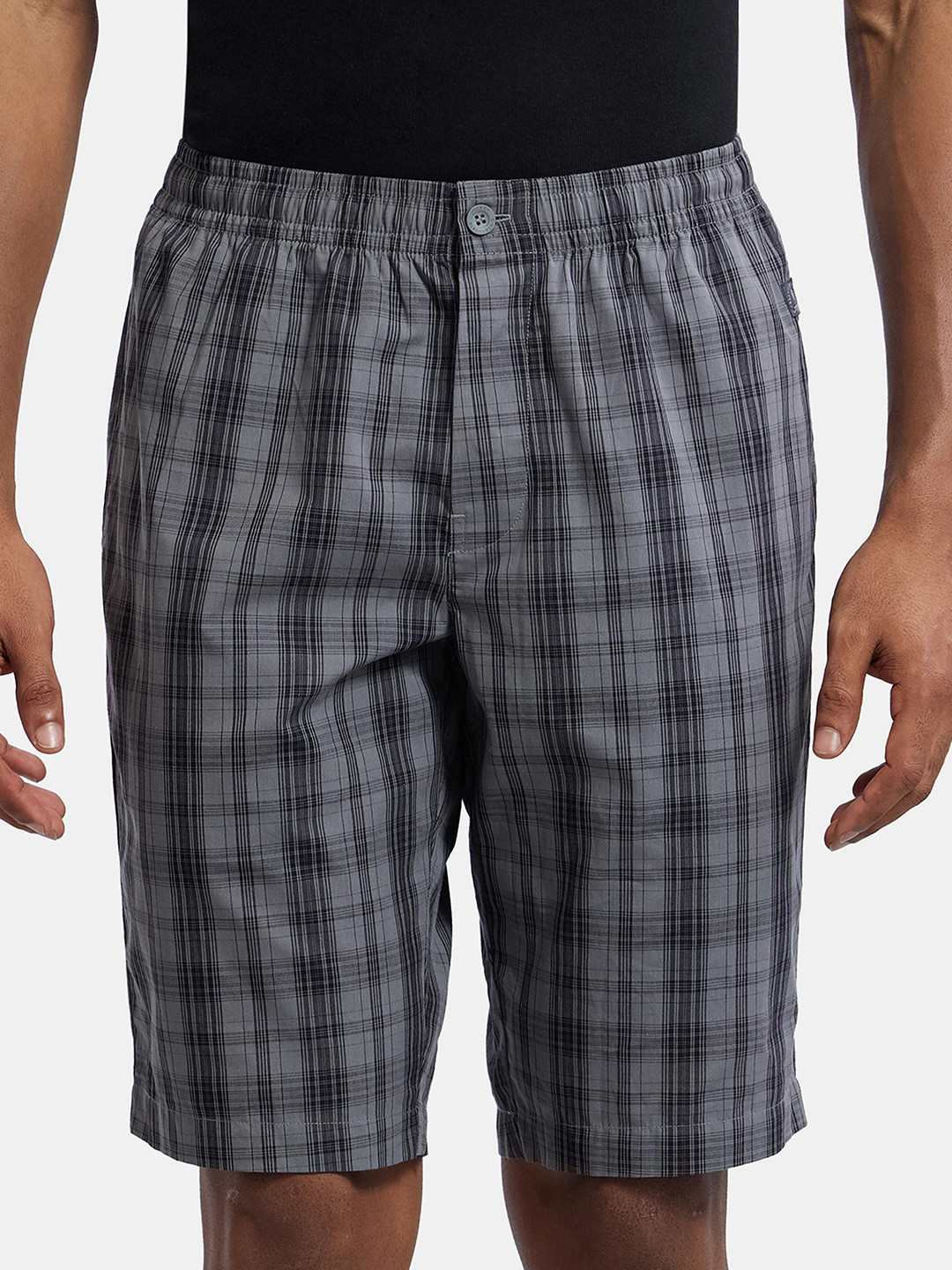 Jockey Combed Mercerized Cotton Woven Fabric Bermuda with Side Pockets-9005