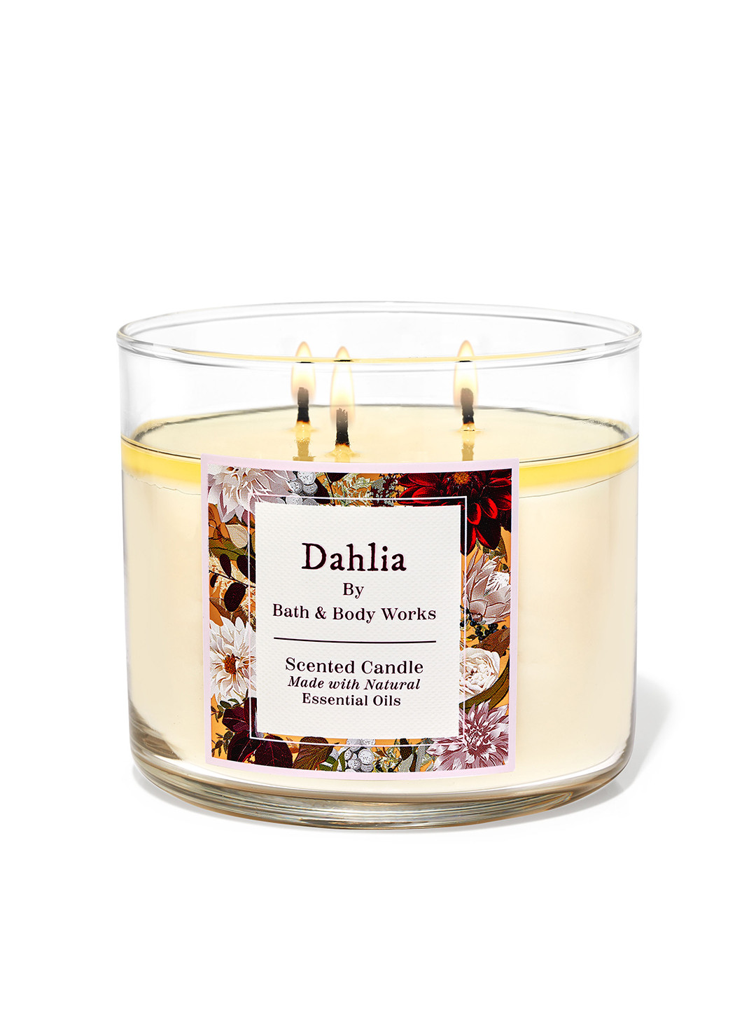 Bath & Body Works Dahlia Scented 3-Wick Candle - 411 g