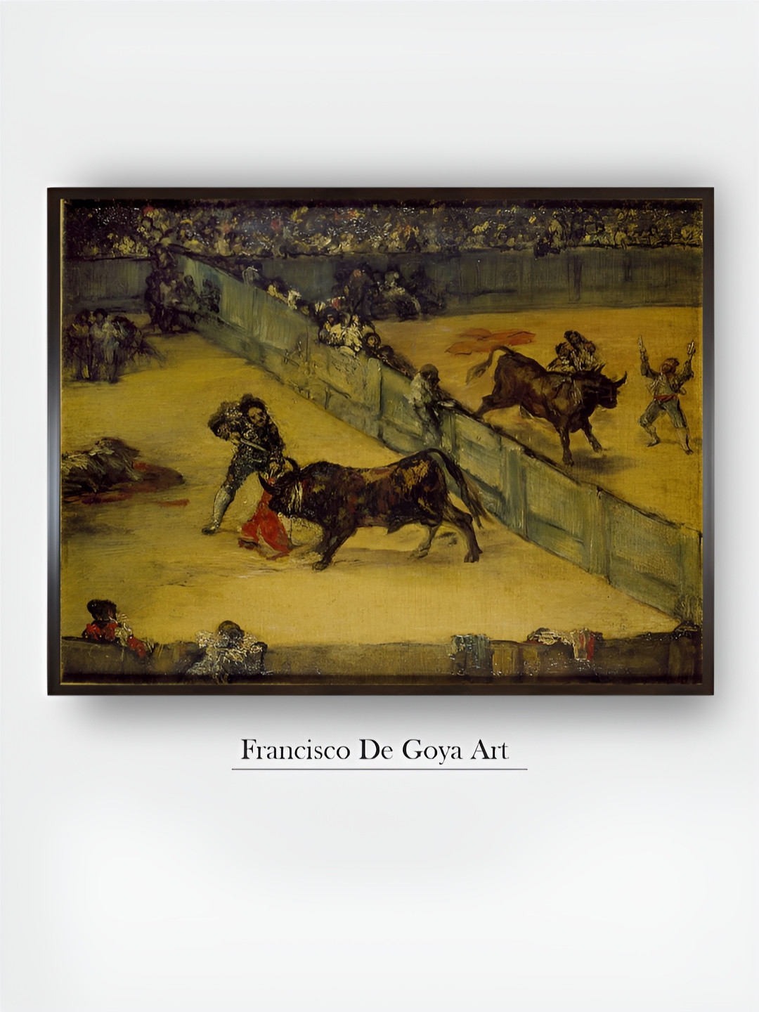 The Art House Green Wooden Wall Painting