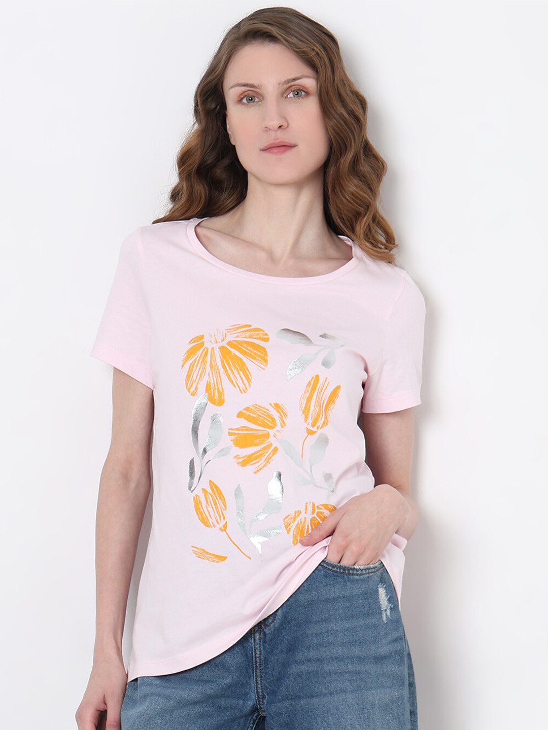 Vero Moda Printed Applique Regular T-shirt