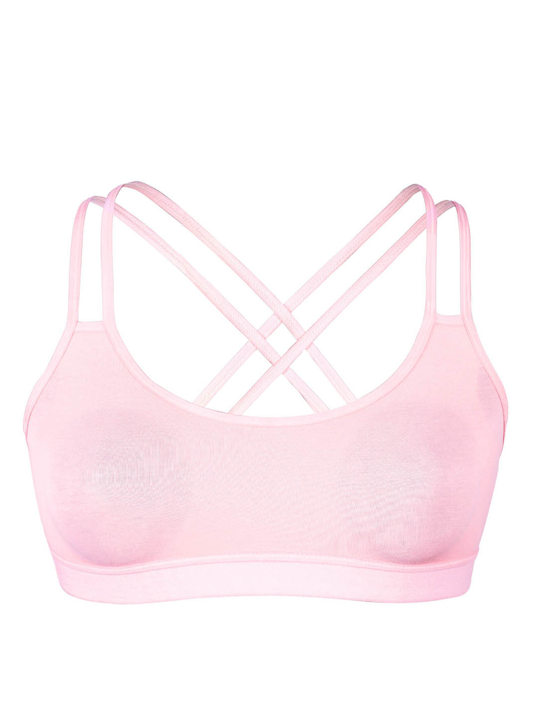 DChica Girls Full Coverage Removable Padding Cotton Workout Bra With All Day Comfort