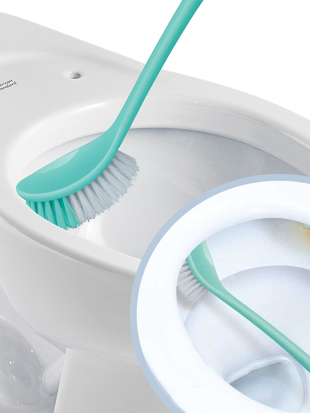 SPOTZERO by MILTON Green 1 Piece Toilet Brush