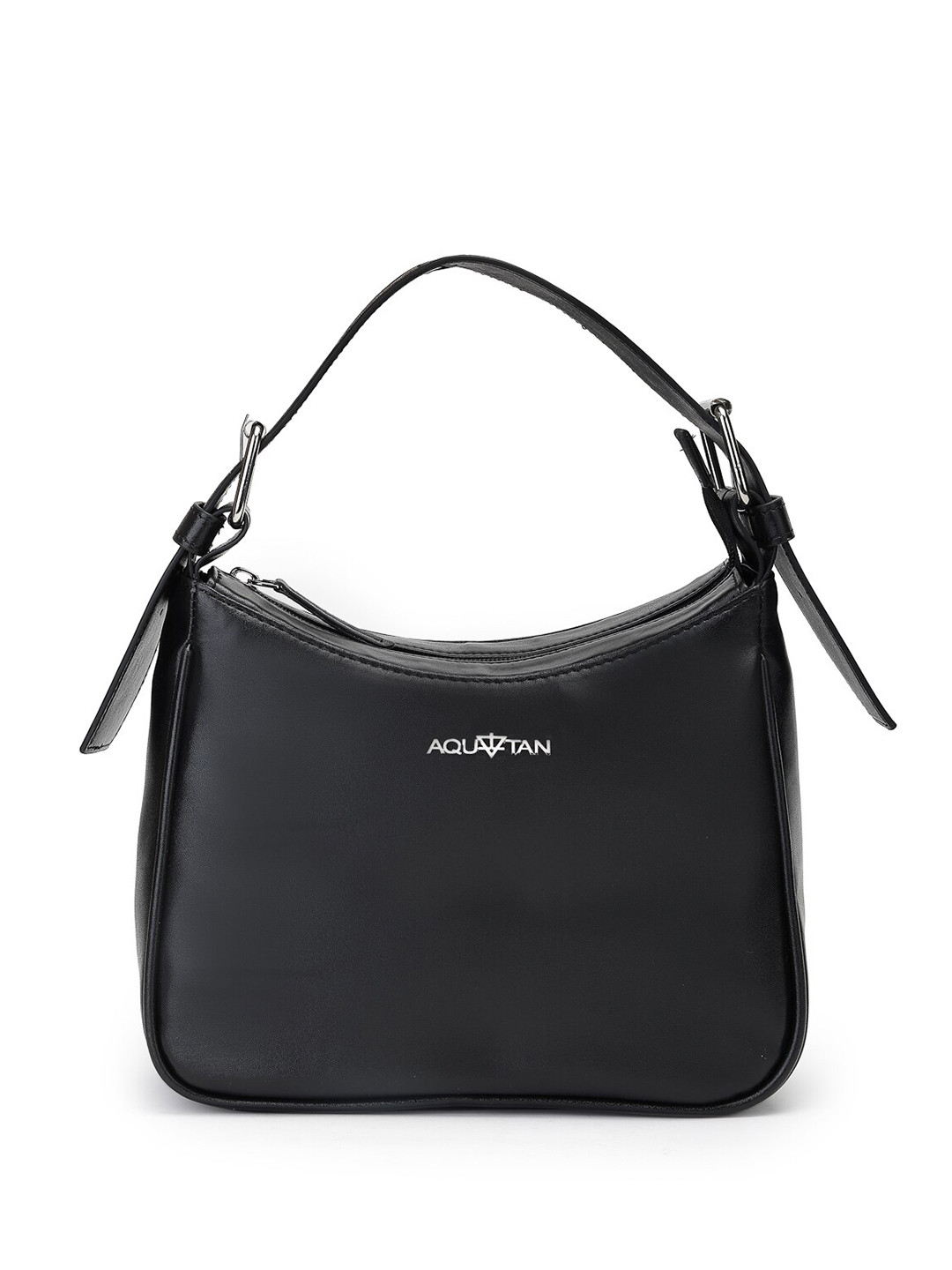 AQUATAN Vegan Leather Half Moon Hobo Bag