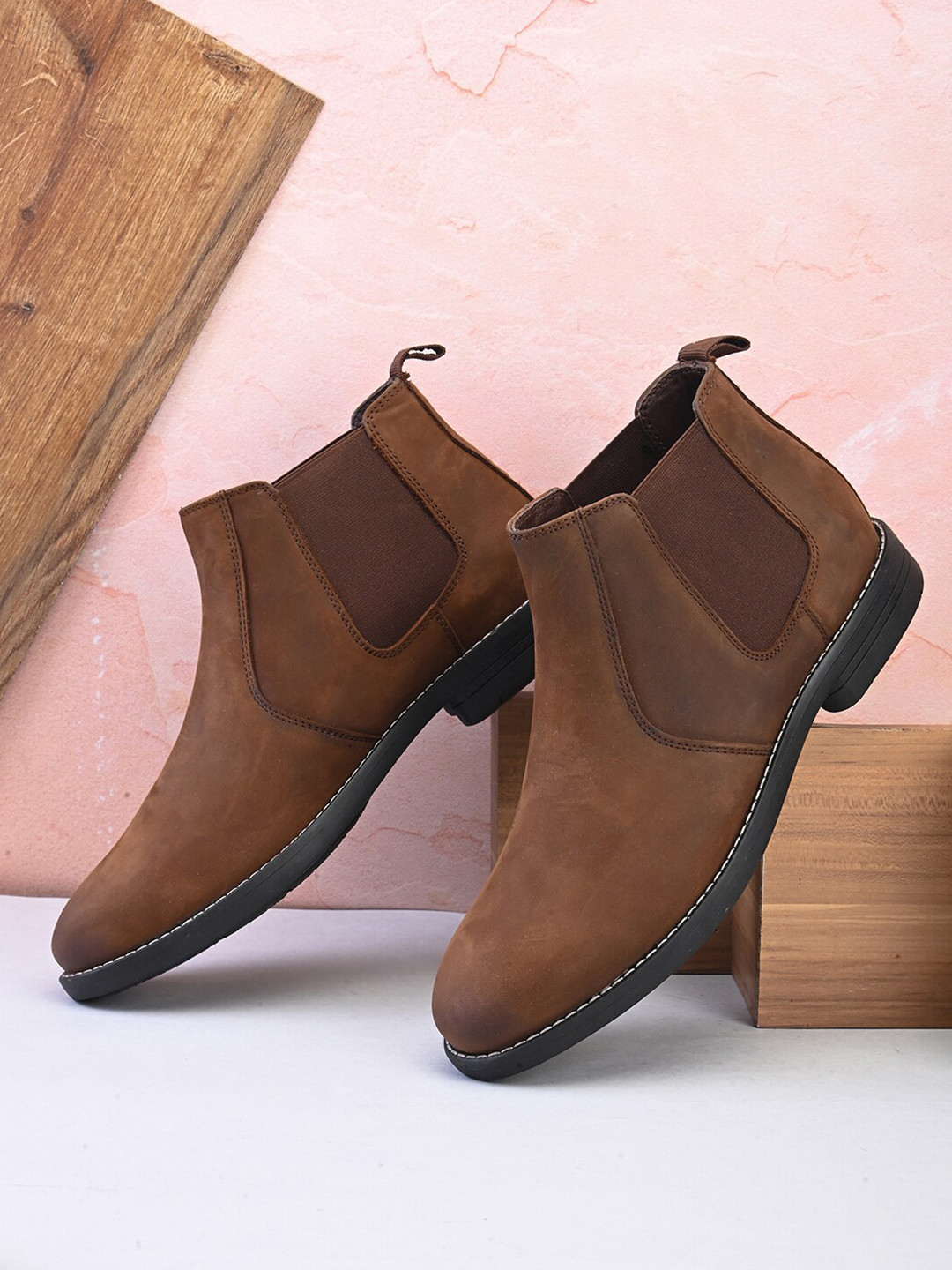 pelle albero Men Slip-On Chelsea Boots