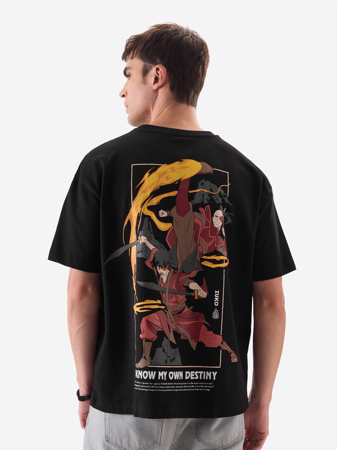 The Souled Store Printed Raw Edge T-shirt