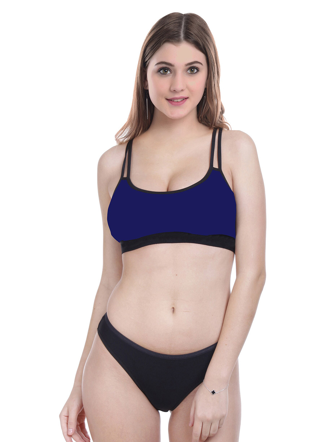 Aamarsh Non Padded Cotton Lingerie Set A_DD-Sett1