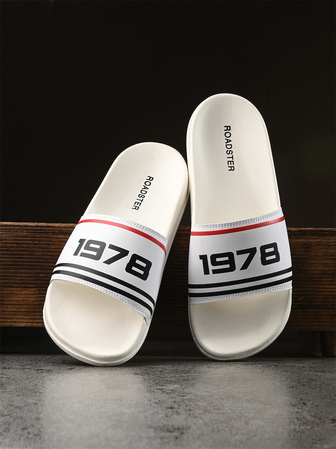The Roadster Lifestyle Co. Men Printed Sliders - Image 1