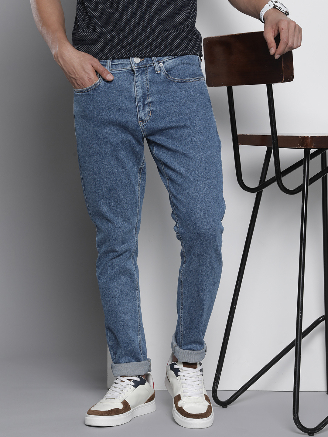 Tommy Hilfiger Men Scanton Slim Fit Light Fade Stretchable Jeans