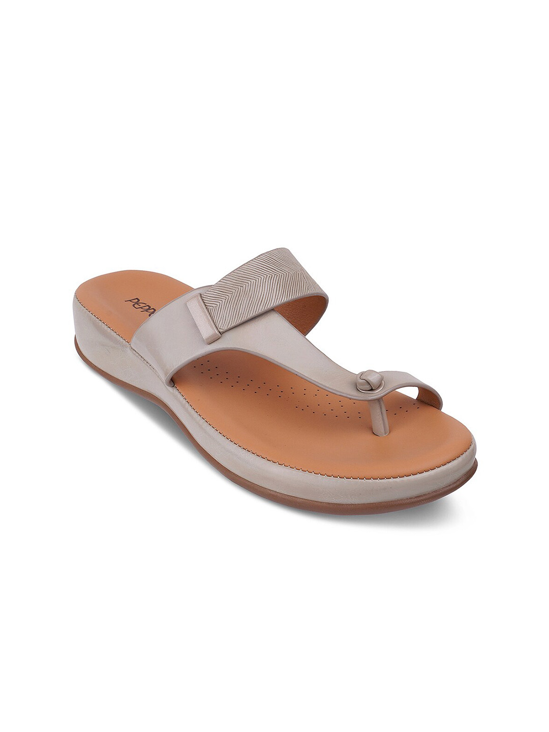 PEPPER Textured One Toe Flats