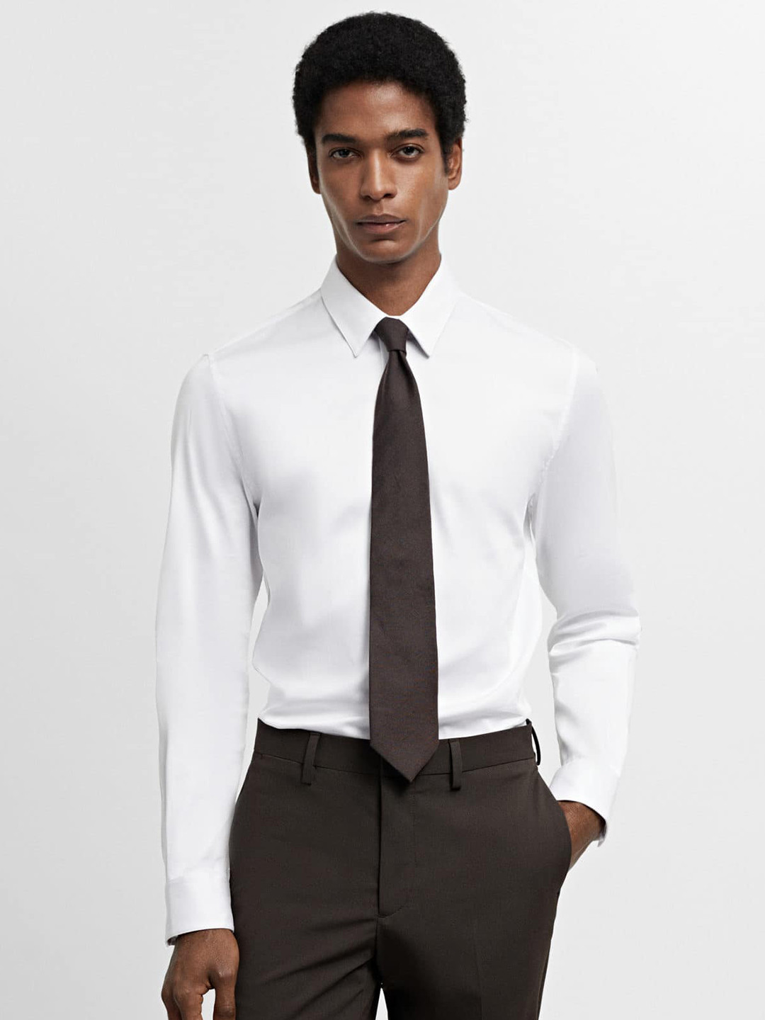 MANGO MAN Men Opaque Formal Shirt