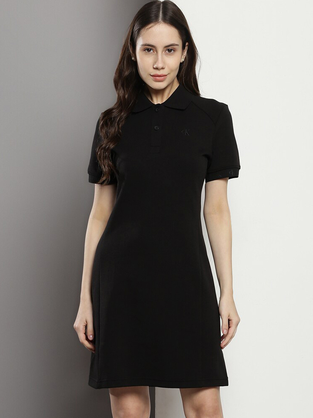Calvin Klein High Neck Sheath Dress