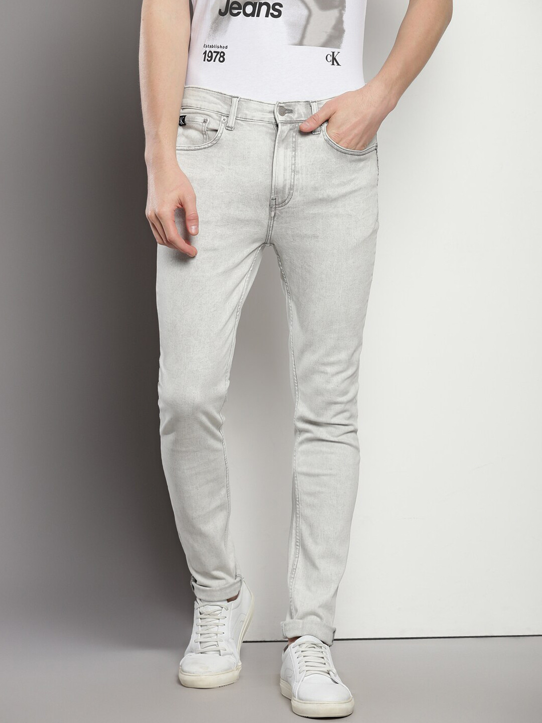 Calvin Klein Men High-Rise Clean Look Stretchable Jeans