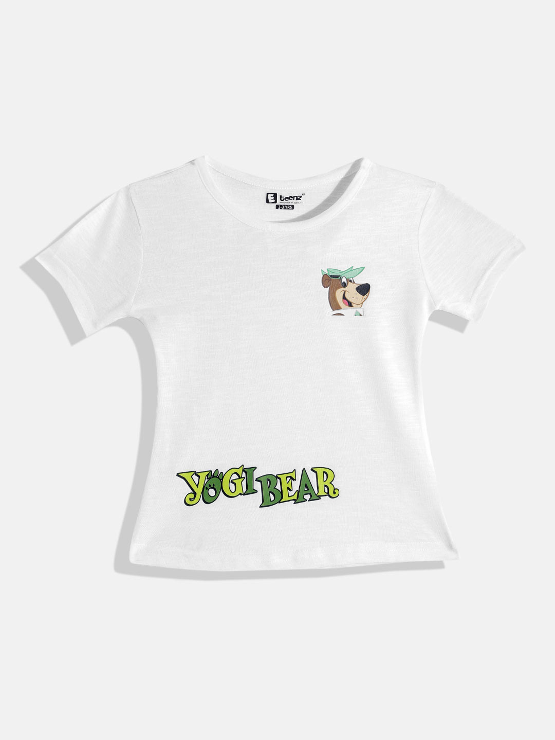 Eteenz Girls Premium Cotton Yogi Bear Printed T-shirt