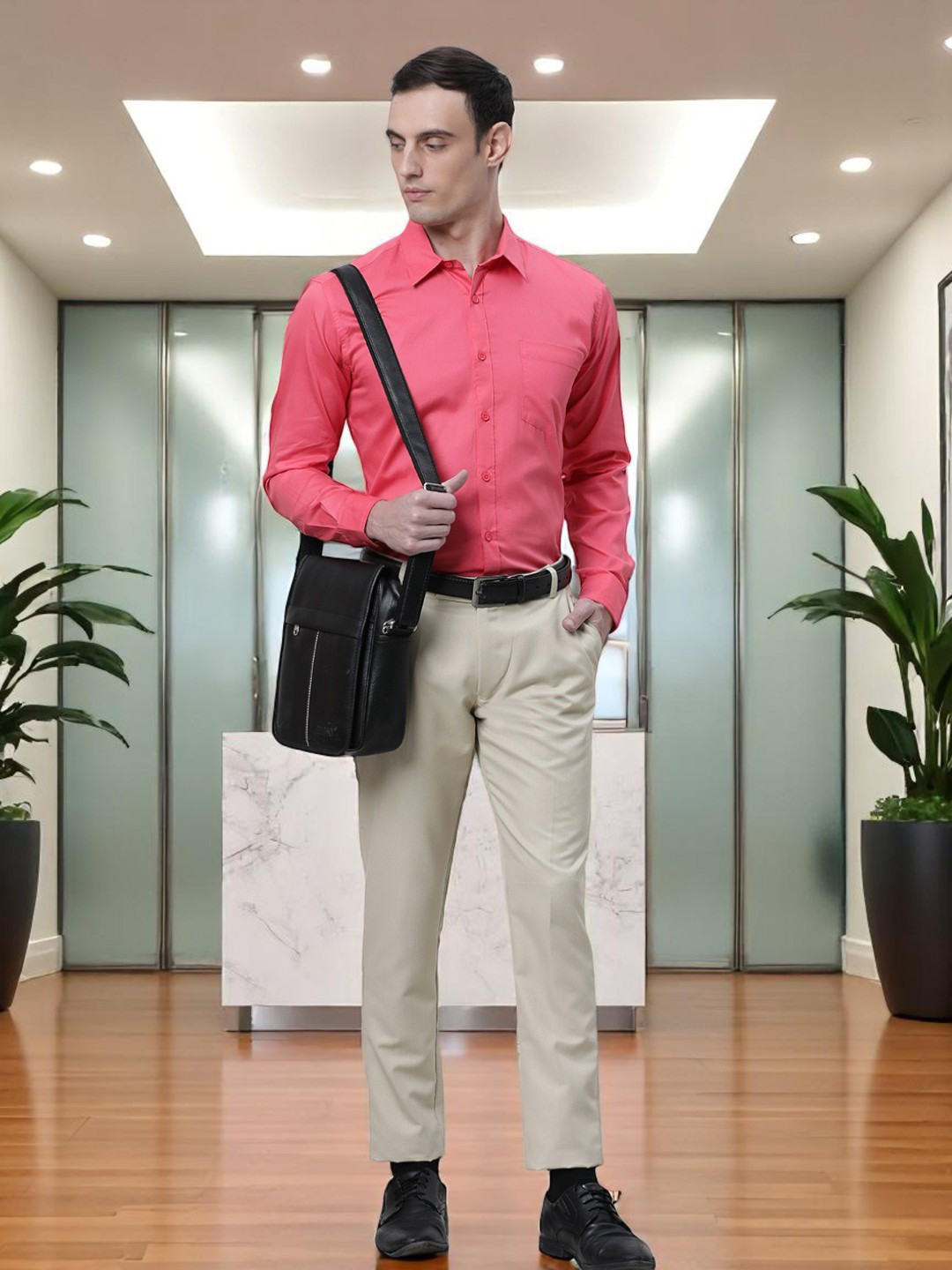 THE SOUL PATROL Cotton Full Sleeve Regular Fit Opaque Formal Shirt