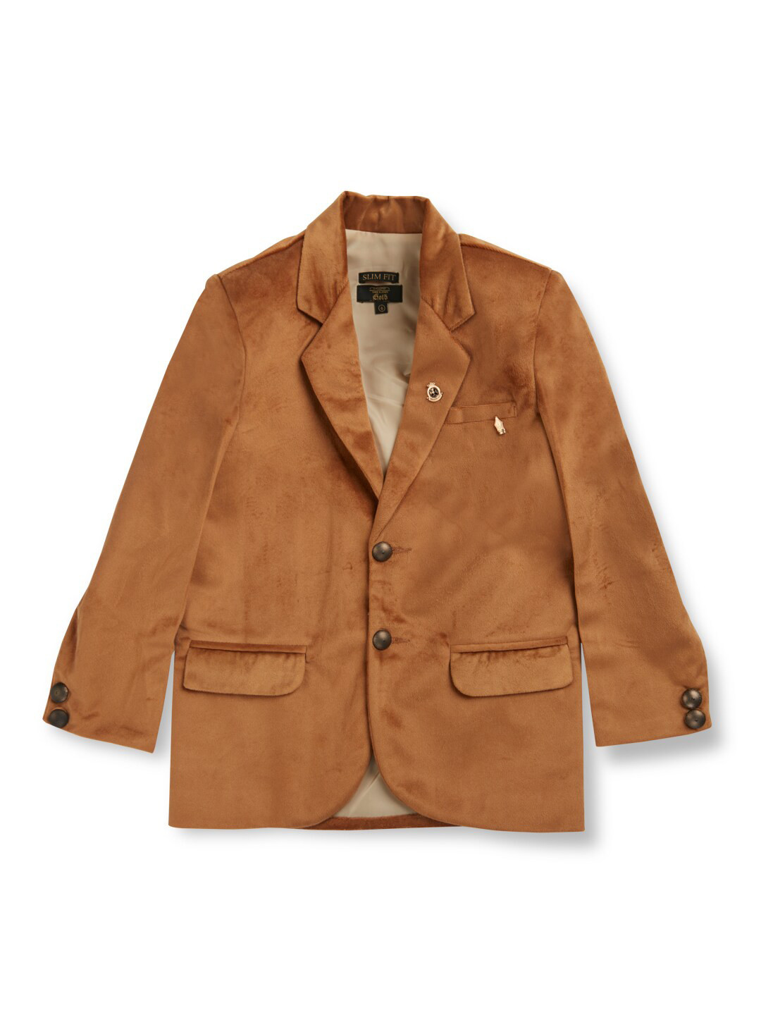 Gini and Jony Boys Single Breasted Notched Lapel Collar Cotton Blazer