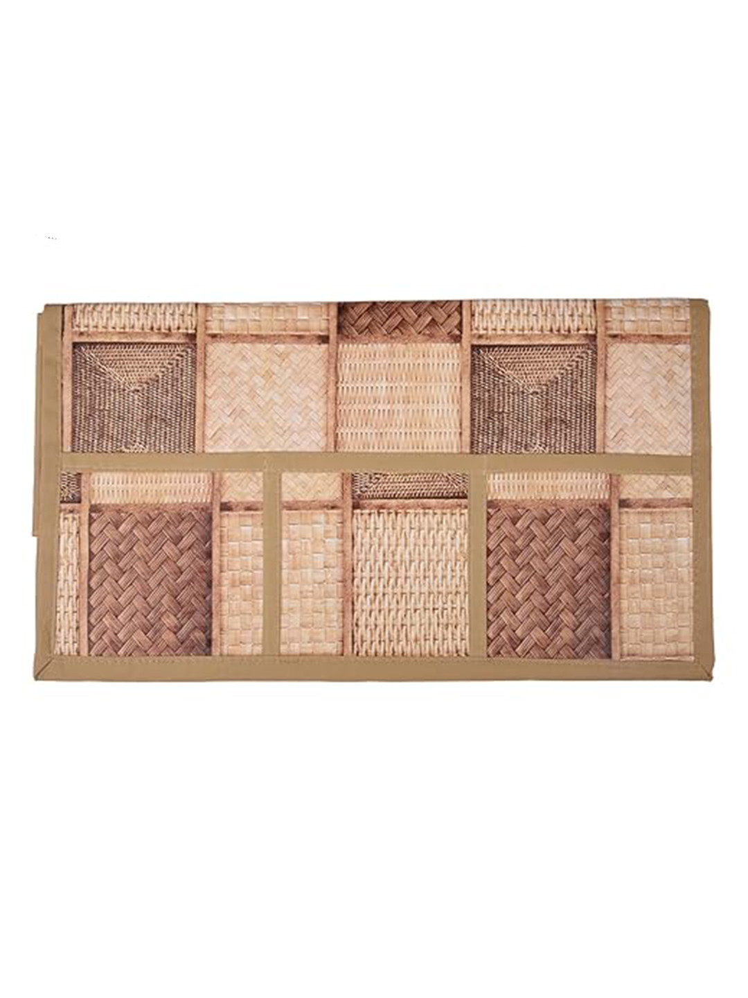 Dakshya Industries Brown & Black 6-pcs Printed Waterproof & Anti-frost Refridgerator Cover