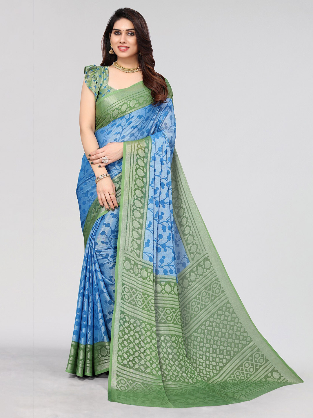 Vivostav Designer Pure Chiffon Saree