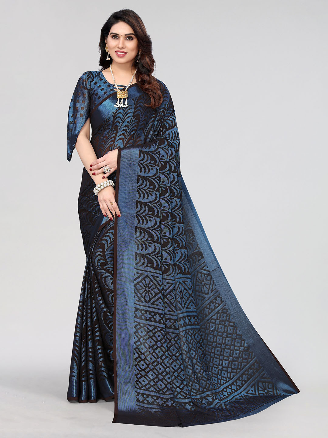 Vivostav Designer Pure Chiffon Saree