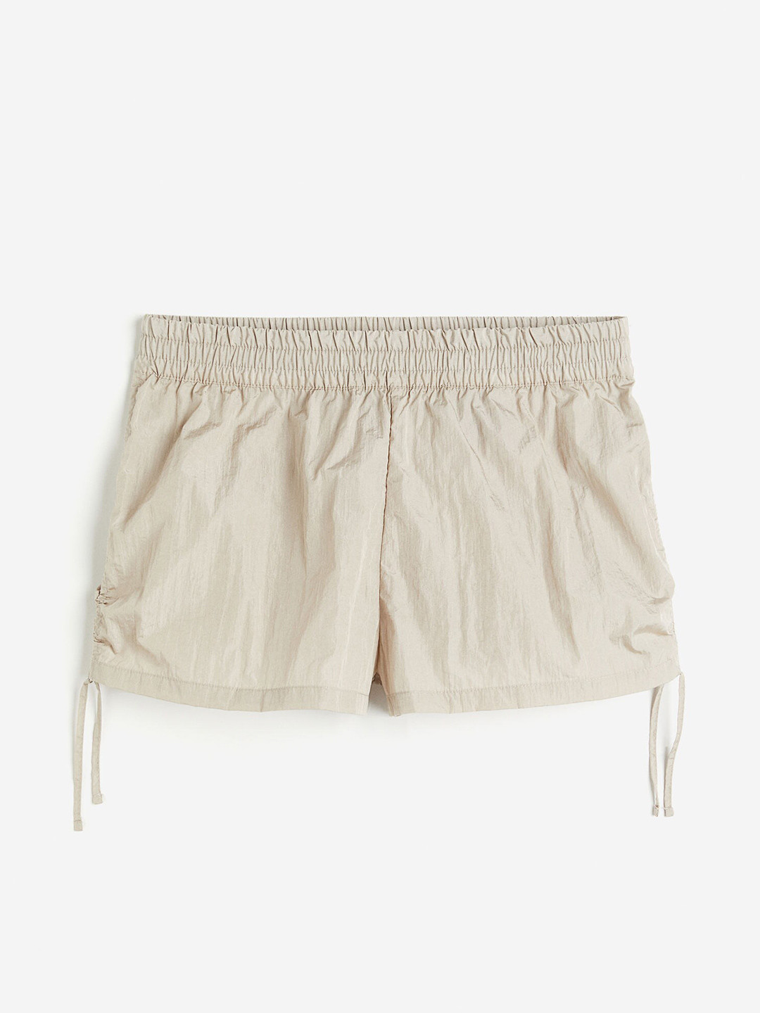 H&M Women Drawstring-Detail Nylon Pull-On Shorts