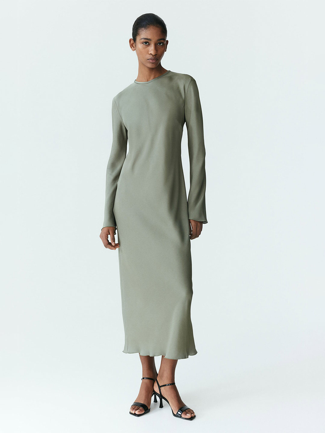 H&M Long-Sleeved Midi Dresses
