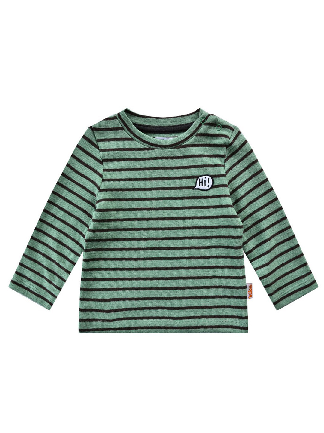 milou Boys Round Neck Striped Slim Fit T-shirt
