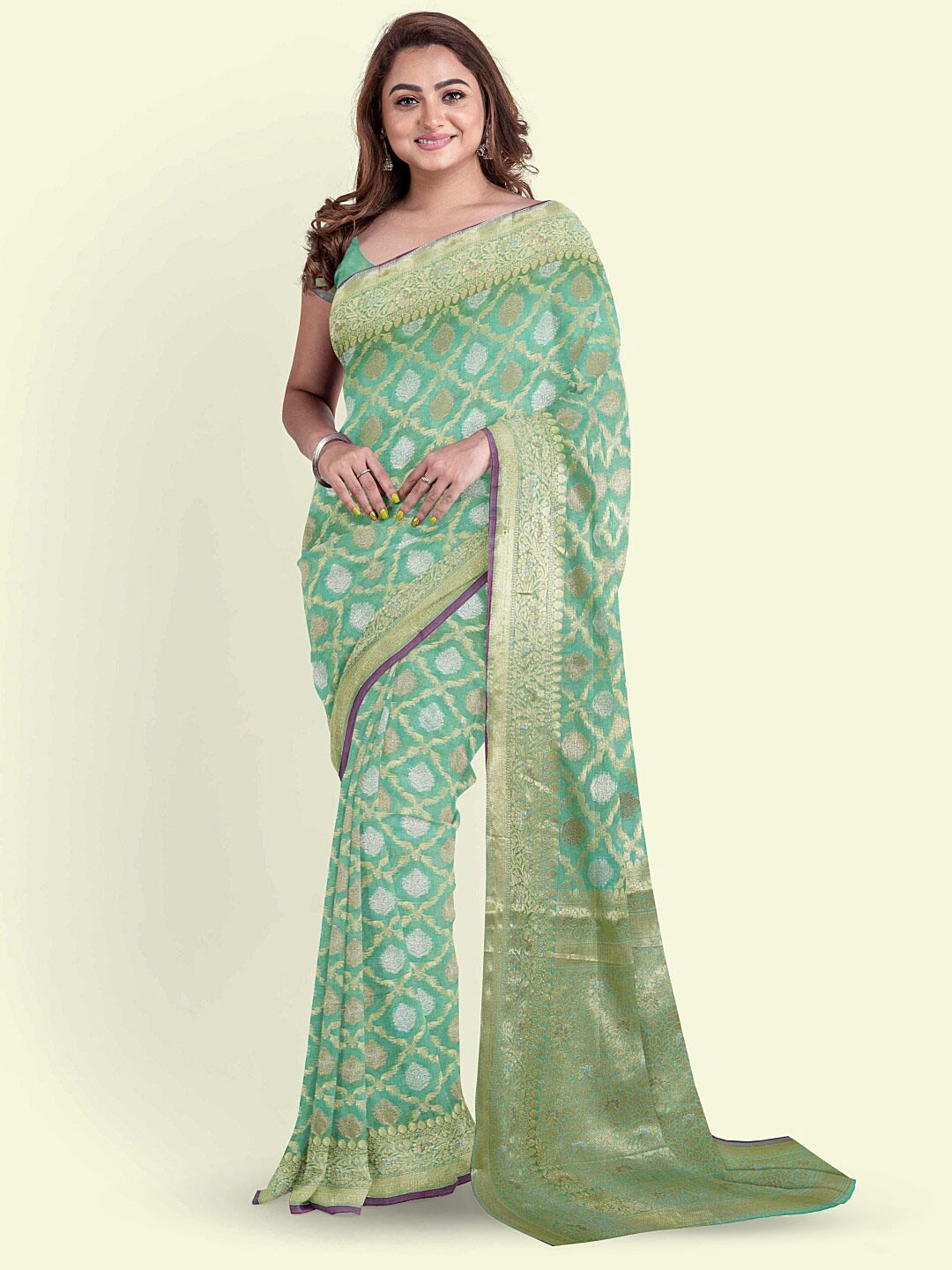 PTIEPL Banarasi Silk Works Zari Woven Design Banarasi Saree