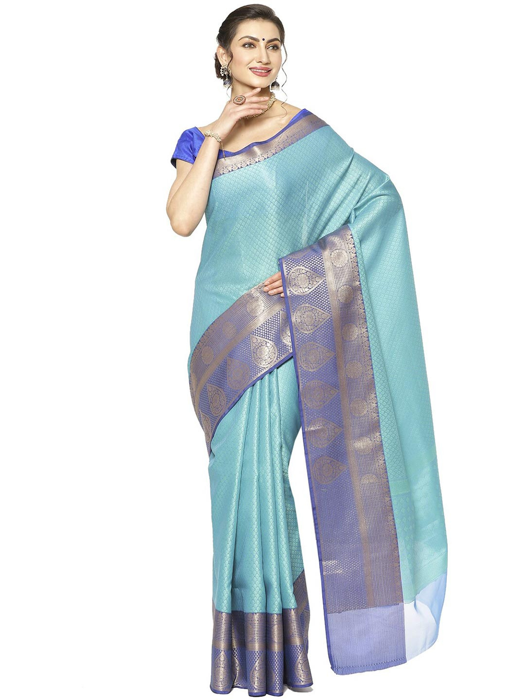 PTIEPL Banarasi Silk Works Ethnic Motifs Woven Design Zari Banarasi Art Silk Saree